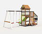 Детская деревянная площадка Igragrad М3 для дачи
