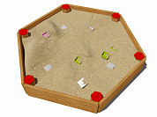песочница шестигранная 05101 для детской площадки