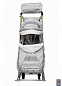 Санки-коляска Snow Galaxy Luxe Финляндия на больших мягких колесах+сумка+муфта
