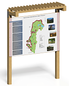 информационный стенд уголок мф-90 для уличной площадки