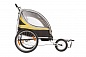 Велоприцеп Eltreco для перевозки 2-х детей VIC-1302 желтый