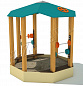 Песочница Теремок тип 3 для детской площадки