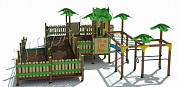 игровой комплекс дгм хижина тип 2 от 5 лет для детской площадки