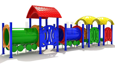 Игровой комплекс Вагоновожатый №4 для детской площадки