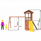 Детская деревянная площадка Можга 4 СГ4-Р926-Р912-Р981 крыша дерево 