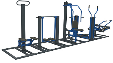 Спортивный комплекс Sport-Fora YTR2K с тренажерами многофункциональный для улицы