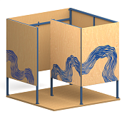 пляжная кабинка стандарт мф-37.1 для зон отдыха