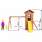 Детская деревянная площадка Можга Спортивный городок 8 с узкой лестницей СГ8-Р918