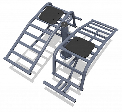 тренажер для мышц брюшного пресса фт-002 для спортивной площадки
