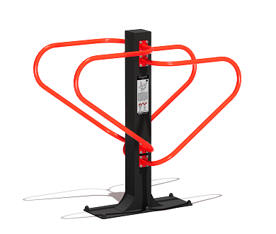 уличный тренажер брусья двойные ут-37 для спортивной площадки