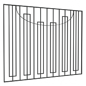 секция забора зр-01 17001 для уличной площадки