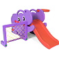Детская горка Happy Box 706-B Elephant Slite с баскетбольным кольцом футбольными воротами