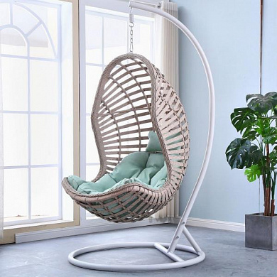 подвесное кресло афина-мебель afm-810b light beige