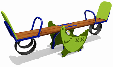 качели-балансир крокодил 04112.21 для детской площадки