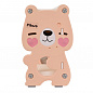 Стеллаж для игрушек с ящиками Pituso Медвежонок pink 