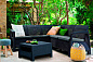 Комплект мебели Keter Corfu Relax Set графит садовый