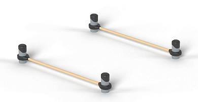 Упоры для отжиманий Romana 501.63.01 для уличных спортивных площадок