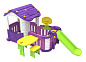 Игровой домик Toy Monarch CHD-356 с горкой, забором и мебелью
