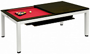 комплект 2 в 1 weekend evolution high tech бильярдный обеденный стол для пула 7 ф + 2 скамьи 51.200.07.2-1