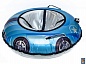 Тюбинг (ватрушка) RT Машинка круглая черно-голубая 105 см