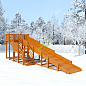 Детская деревянная зимняя горка Igragrad Snow Fox скат 8 метров
