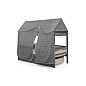 Крыша текстильная Бельмарко для кровати-домика Svogen звезды, фон графит