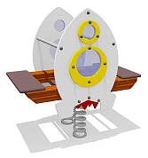 качалка-балансир ракета вст 4244 2-х местная для детской площадки