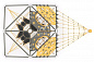Пространственная канатная конструкция АТ-09.05 с полусферами 