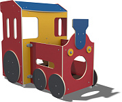 игровой макет паровоз дс004 для детской площадки