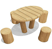 стол детский эко-020201 для игровой площадки