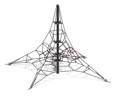 канатная пирамида кио-15 для уличной площадки