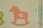 Портативный коврик Parklon Portable Деревянные лошадки 140 x 200 x 1 см PM-421-WP