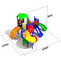 Детский комплекс Спираль 1.2 для игровой площадки