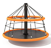 карусель 04417 с полом из резиновой крошки для детской площадки