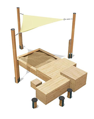 песочница вст 4521 для уличной площадки