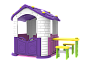 Игровой домик Toy Monarch CHD-355 со столиком и стульчиками