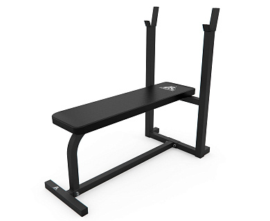 скамья dfc homegym d306 со стойками под штангу 