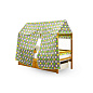 Крыша текстильная Бельмарко для кровати-домика Svogen звезды, желтый, белый, фон графит