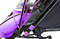 Санки-коляска Snow Galaxy City-2-1 на больших надувных колёсах Серый Зайка на фиолетовом