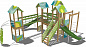 Детский городок Суздаль Papercut ДГ111.00.1.1 для игровых площадок 7-12 лет