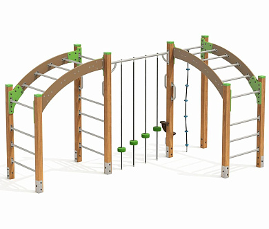 спортивный комплекс h24.09304 для детской спортивной площадки