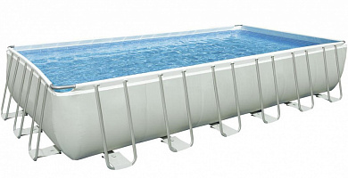 бассейн каркасный intex ultra frame 28366, 732x366x132см, 31805л, комбинированный фильтр-насос, лестница, тент, подстилка, набор для чистки, волейбол