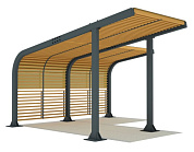 пергола тип 7 для парков и зон отдыха