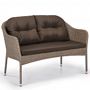 плетеный диван афина-мебель s54b-w56 light brown