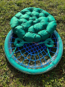 детские качели хит гнездо 80 см с подушкой