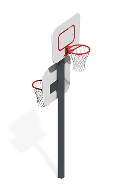 баскетбольная стойка со-05к1 комбинированная для детской площадки