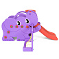 Детская горка Happy Box 706-B Elephant Slite с баскетбольным кольцом футбольными воротами