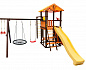 Детский игровой комплекс Perfetto sport Bari-8 + качели-гнездо Паутина 100