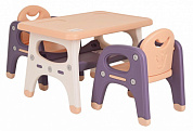 набор мебели pituso cтол+2 стульчика un-zy02-2 фиолетовый