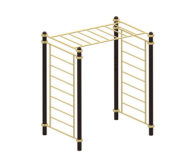 шведская стенка sport-fora ysk221 двойная с рукоходом для дачи